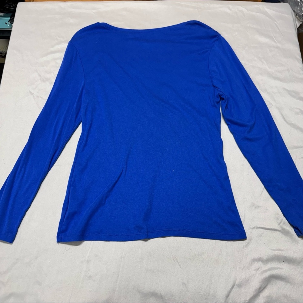 Old Navy Vibrant Blue Long Sleeve Top - Picture 2 of 4